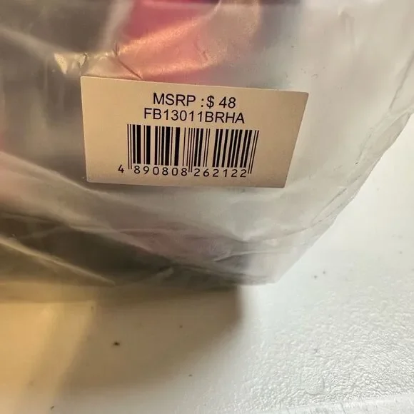 NIB French Bull 2 Piece Black and Pink Cosmetic Bag Set Heart Graphics - Picture 7 of 7